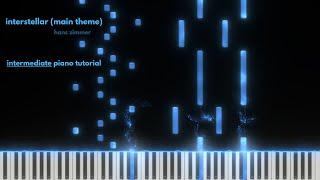 interstellar (main theme)- hans zimmer | intermediate piano tutorial
