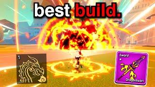 This Is The BEST Dragonheart + Draco Race V4 Build In Blox Fruits UPDATE 24!