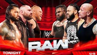 Roman Reigns Jon Moxley & Brock Lesnar vs The Rock Jacob Fatu & Bronson Reed |  Tag Team Raw