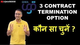 Contract termination options in Qiwa - Resignation, Not willing to renew contract, probation period