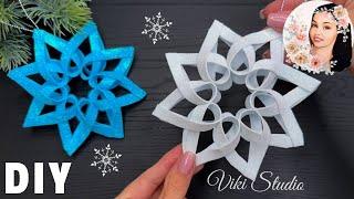 3D Snowflakes DIY ️ Christmas Decorations