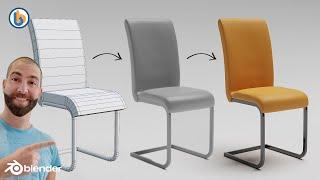 Blender 2.9 Chair Tutorial - Part 1- Navigating, Modeling, Using Modifiers