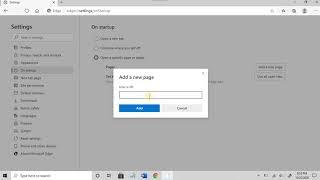 Edge Browser - Add Home Button and Set Default Page