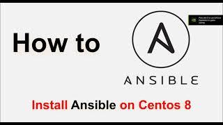 [one minute] How to install Ansible on centos8