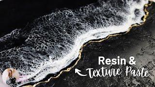 NEW! Resin Wave Textured Black Sand Beach Technique