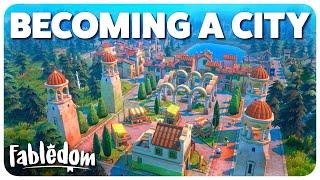 Becoming a CITY with Huge Construction Projects! | Fabledom