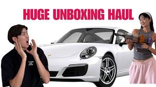 Дами хүсэн хүлээсэн Porsche-ээ авлаа. (Huge unboxing haul)️