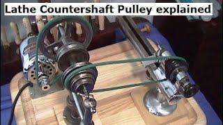 Lathe Countershaft Pulley Gears explained. Jewelers Watchmaker mini micro lathe.