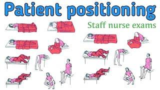 Different patient Positioning / Patient positions used in different procedures