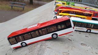 Toy Cars Slide Dlan Play Sliding Cars Video (BUSES)