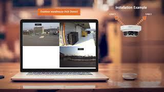 [Hanwha Techwin] Wisenet P series 2MP/5MP Motorized PTRZ 4CH Multi-Directional Camera