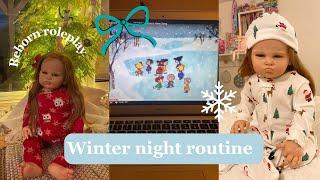 Reborn Piper’s Winter Night Routine ️ | Reborn Roleplay