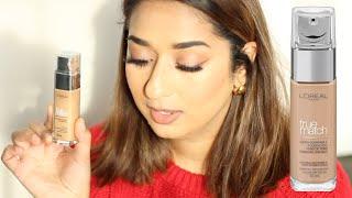 HINDI | NEW L'Oreal True Match Foundation  Review & Demo Super Blendable Face Foundation