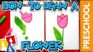 How To Draw A Flower (Tulip)- Preschool