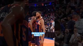 Mikal Bridges at the BUZZER  #shorts #knicks #buzzerbeater #basketballshorts