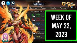 Gems of War - Guild Wars GREEN Attack for the Week of May 22, 2023