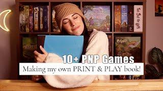 Making my own PNP (print & play) book! | 10+ PNP Roll & Write Games