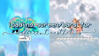 FREE LOADING SCREEN / BARS FOR DIFFERENT AESTHETICS (soft, cute, vaporwave, etc) || moonbeige