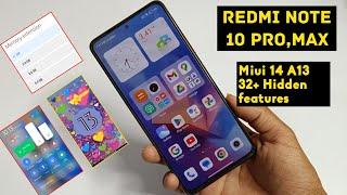 Redmi Note 10 Pro Miui 14 Update 32+ Hidden features | Redmi Note 10 Pro miui 14 Features