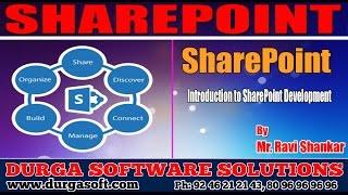 Sharepoint Tutorial||Introduction to SharePoint Development by RaviShankar