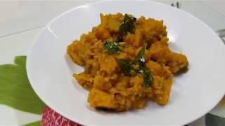 Stir Fried Pumpkin with Dried shrimp and Curry leaves ● Homemade Recipe [Simple & Easy]