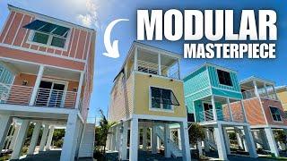 BREATHTAKING 2 STORY modular home inside a RESORT in the FLORIDA KEYS! Prefab House Tour