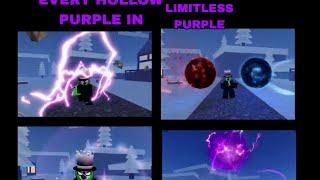 Every Hollow Purple In Limitless Purple