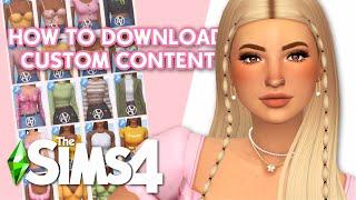 HOW TO DOWNLOAD & INSTALL CUSTOM CONTENT FOR SIMS 4 