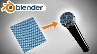 Microphone Mesh Grille - Blender tutorial - Geometry nodes