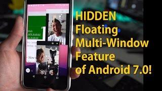 Android 7.0 Nougat HIDDEN FEATURE! - Floating Multi-Window [Taskbar]