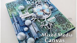 Texture Mixed Media Canvas Tutorial  Maremi's Small Art 