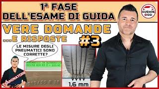 ESAME DI GUIDA: LE VERE DOMANDE DELLA PRIMA FASE #3