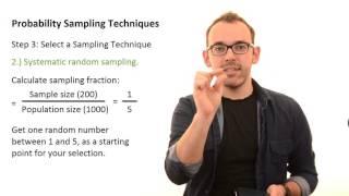 4.2 Probability Sampling Techniques