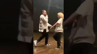 Chris Brown and DaniLeigh dancing #chrisbrown #danileigh #privilegernb