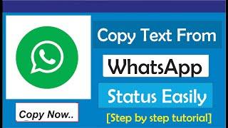 How to Copy Text from WhatsApp Status