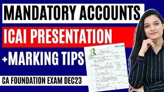 How To Write Accounts Paper | CA Foundation Dec 23 | Agrika Khatri | ICAI