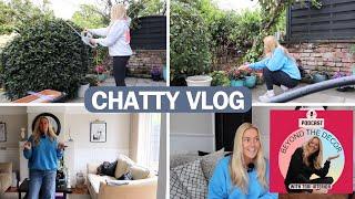 Trying wide leg baggy jeans! Gardening & Chatting