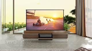 2024 New VIVIDSTORM Fully Concealed Motorized Laser TV Cabinet-DUNE - Pre-odrer #cabinet #lasertv