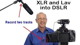 Record two separate audio tracks to a DSLR | How to make an audio Y adapter