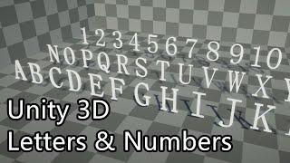 3D Model - 3D Letters & Numbers - Downloadable
