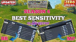 Best Sensitivity Settings for Fast Movements ( Season 4 ) | br sensitivity codm 2024 | codm br