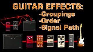 Beginners guide to guitar effects groupings order FX loops signal path