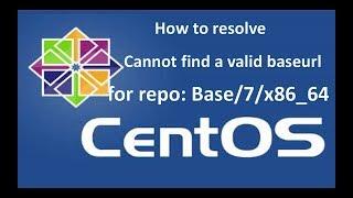 CentOS cannot find a valid baseurl for repo base/7/x86_64