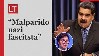 Maduro insulta a presidente Milei en acto público