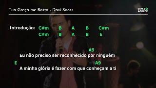 CIFRA | TUA GRAÇA ME BASTA @davisacerofc | Som & Acorde