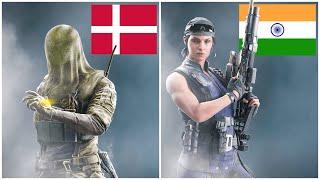 Rainbow Six Siege - All Operators Nationality