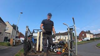 street scrapping in all weathers #scrapmetal #streetscrapping