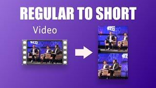 Convert horizontal to vertical short video free Clipchamp video editor online tutorial #clipchamp