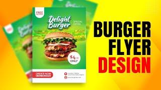 Burger Restaurant Flyer Design in CorelDrawX7