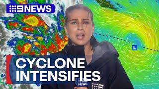 Cyclone Kirrily update: Cyclone upgraded to category 3 system | 9 News Australia